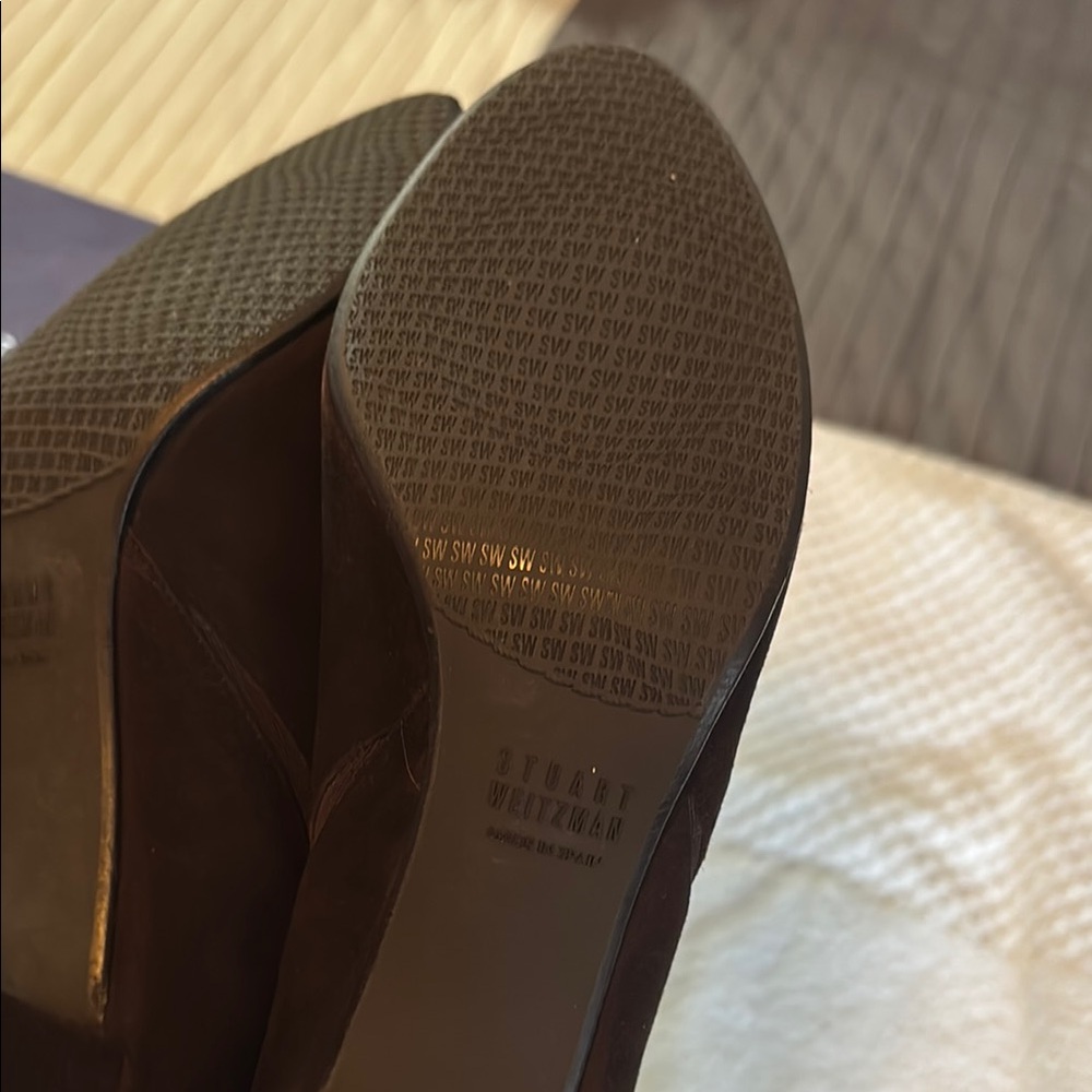 Stuart Weitzman Cola (very dark brown) ankle boots - Picture 11 of 14